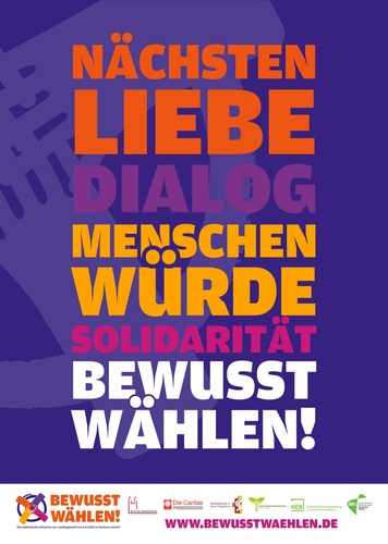 Plakat der Initiative "Bewusst wählen"