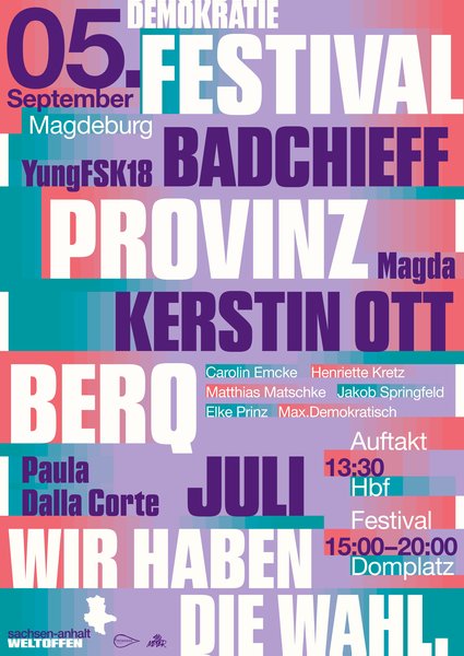 Plakat des Demokratiefestivals