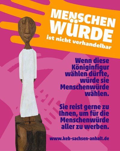 Grafik der Königinfigur im Layout der Initiative "Bewusst wählen"